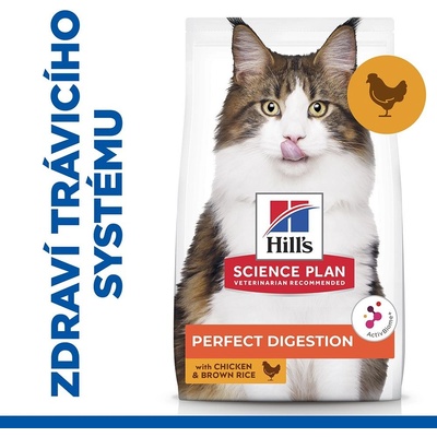 Hill’s Science Plan Adult Perfect Digestion kuřecí 2 x 7 kg