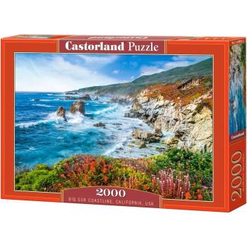 Castorland Пъзел Castorland от 2000 части - Крайбрежието на Биг Сур, Калифорния, САЩ (C-200856-2)