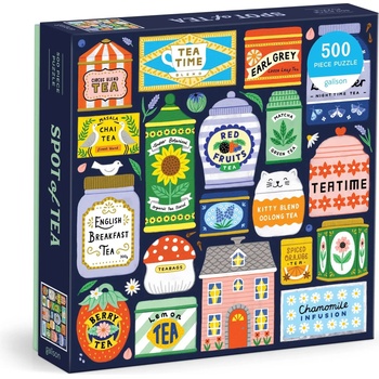 Galison - Puzzle Spot of Tea - 500 piese