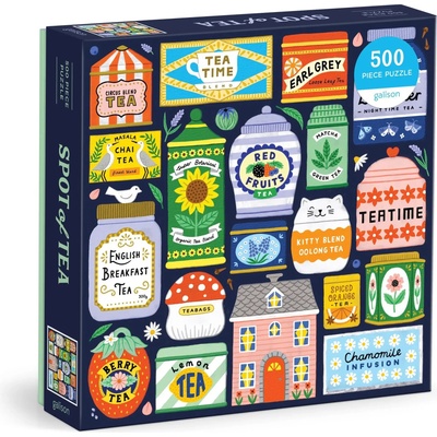 Galison - Puzzle Spot of Tea - 500 piese