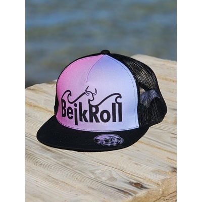 BejkRoll Snap Trucker Black Pink Wave Logo