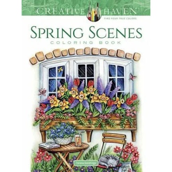 Creative Haven - Spring Scenes Coloring Book