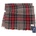 Дамски шал Pulcra Edinburgo 47x200, Червен/Кафяв
