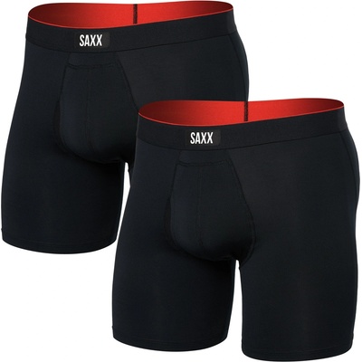 Saxx Multi-Sport Mesh Boxer Brief Fly 2Pk Размер: L / Цвят: черен