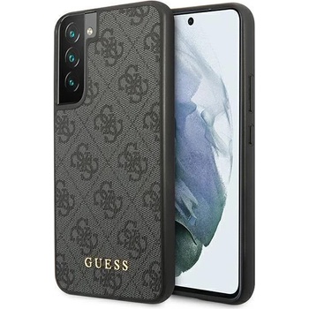 GUESS Кейс Guess GUHCS23SG4GFGR за Samsung Galaxy S23 S911, сив / сив, твърд, 4G Metal Gold Logo (GUE002641-0)