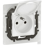 Legrand - Външна домашна розетка без рамка 250V/16A NILOE IP44 бяла (LR0019)