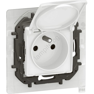 Legrand - Външна домашна розетка без рамка 250V/16A NILOE IP44 бяла (LR0019)