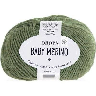 Příze DROPS Baby merino mix 38 - olivová