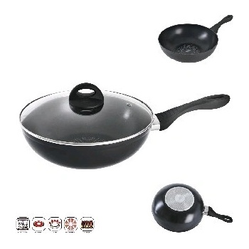 Orion pánev Diamant s nepřilnavý povrch a poklicí WOK 28 cm