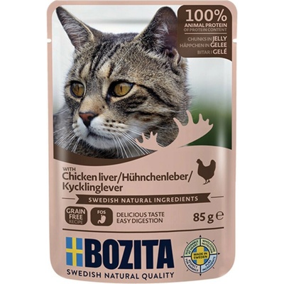 BOZITA Masové kousky v želé s kuřecími játry 85 g
