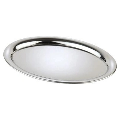 APS Oválný tác na servírování kávy z nerezové oceli 265x190 mm Kaffeehaus inox