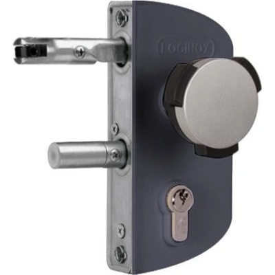 LOCINOX LAKZ 7016 - komplet zámkové krabice pro profil 40 mm, s dětskou pojistkou, pro křídlové branky, antracit LAKZ4I4IP1L_7016