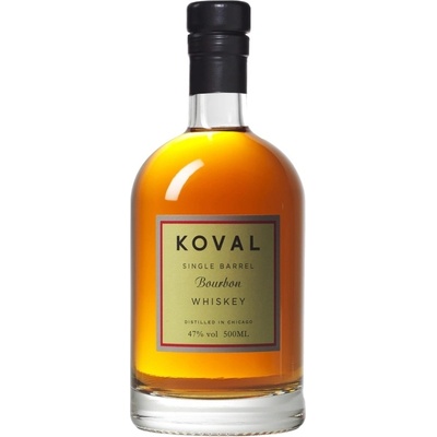 Koval Bourbon Whiskey 47% 0,5 l (čistá fľaša)