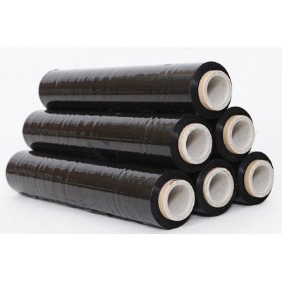 Den Braven Průtažná fólie - ruční stretch fólie černá, Průtažná fólie - ruční , 50 cm x 120 m, černá