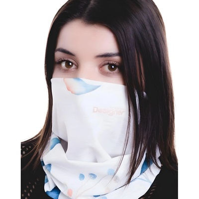 HARAHU Тунелен шал me-6998 - Бяла / Взорова kp6998 (me-6998)