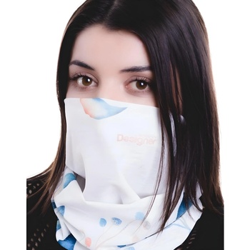 HARAHU Тунелен шал me-6998 - Бяла / Взорова kp6998 (me-6998)