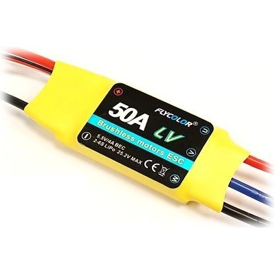 FLYCOLOR Regulátor otáček ESC 50A BEC 5.5V/4A 2-6S
