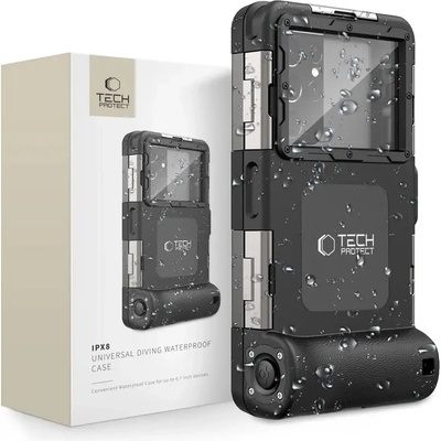 Tech-Protect Водоустойчив кейс за телефони 4.7-6.7" Tech-Protect, IPX8, черен (9589046924552)
