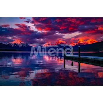 Image 1 of Milena Style Залез на кея - диамантен гоблен