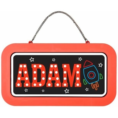 Neonová cedulka se jménem - Adam
