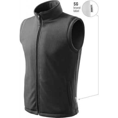 Rimeck Next 518 Fleece vesta unisex ocelově šedá 36 brand label