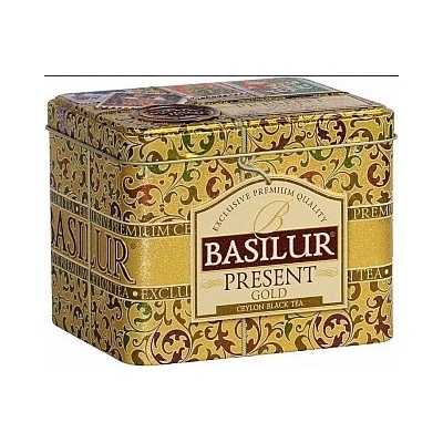 Basilur Sypaný čierny čaj Present Gold plech 100 g