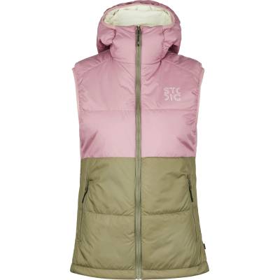 Stoic Дамски вълнен елек Stoic Women's MountainWool 120 StorboSt. II Vest Winter vest - Dark Orchid / Olive Green - размер XS (132-1489-0211)