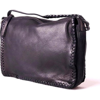 Gianni Conti malá /střední luxusní kožená crossbody kabelka no. 675 černá