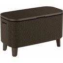 KETER BEVY BAR Multifunkčný stolík ratan, 83,5 x 40 x 50-74 cm, hnedý 17209510