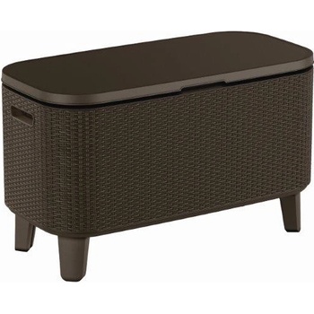 KETER BEVY BAR Multifunkčný stolík ratan, 83,5 x 40 x 50-74 cm, hnedý 17209510