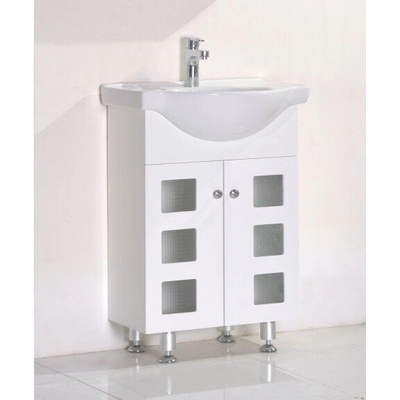 InterCeramic Мебел за баня pvc icp 8544 - 2 врати с порцеланов умивалник 6040/6037 (icp 8544)