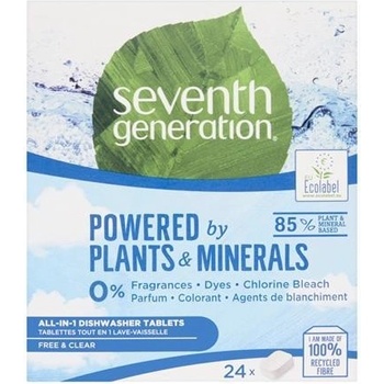 Seventh Generation All in One Free & Clear tablety do umývačky riadu 24 tablet