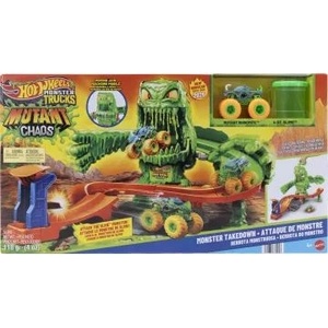 Mattel Hot Wheels: Monster Trucks - Комплект писта „Слизено чудовище - Хаос