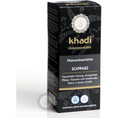 Khadi rostlinná barva na vlasy černá 100 g