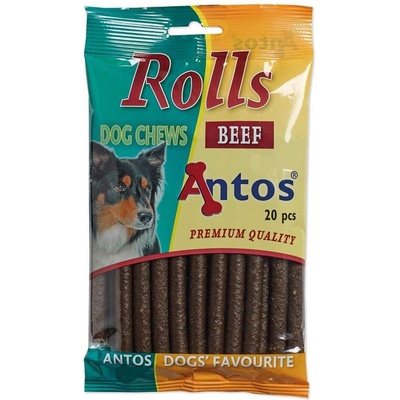 Antos beef rolls -Кучешко лакомство меки солети с говеждо, 200 гр