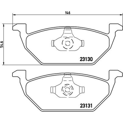 BREMBO Sada brzdových platničiek kotúčovej brzdy P85041