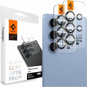 Spigen Протектор от закалено стъкло /Tempered Glass/ за задна камера Spigen Glas. tR EZ Fit Optik Pro HD, за Samsung Galaxy S25 Ultra, 2бр (AGLO9084)