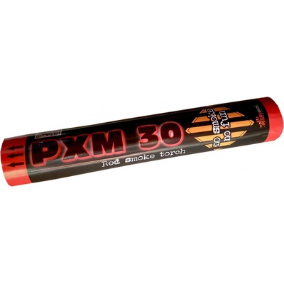 Klásek pyrotechnics dýmovnice PXM30 červená černá série 1 ks