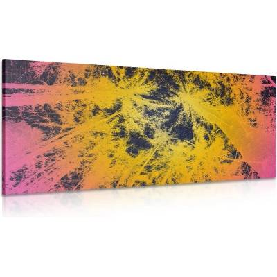 Obraz západ slunce v tropickém lese - 120x60