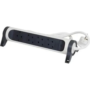 Image 1 of Legrand ПОДОВ РАЗКЛОНИТЕЛ 4х ШУКО ВЪРТЯЩ СЕ С КАБЕЛ 3м legrand - БЯЛ/СИВ (lg-694536)