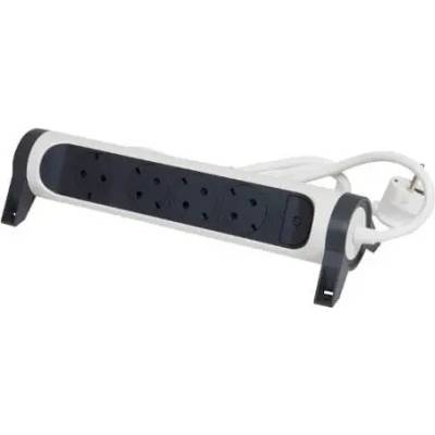 Legrand ПОДОВ РАЗКЛОНИТЕЛ 4х ШУКО ВЪРТЯЩ СЕ С КАБЕЛ 3м legrand - БЯЛ/СИВ (lg-694536)