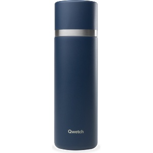 Qwetch Изотермична бутилка от неръждаема стомана, 750 ml - Matte Navy Blue