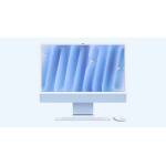 Apple iMac 24" Retina 4.5K Display с Apple M4 с 10-Core CPU, 10-Core GPU, 16GB RAM, 256GB SSD - Blue, Intl. Engl. клавиатура (Памет: 24GB unified memory) (mwv13ze/a_imac24-mem-24gb-179)