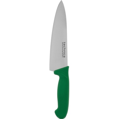 TECHNICA Šéfkuchařský nůž HACCP 340 mm, zelený, hladká čepel , Silver Line zelená