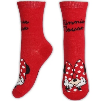 E plus M Dívčí ponožky Minnie červené