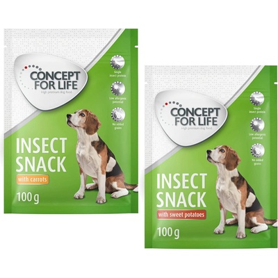 Concept for Life Insect Snack - skúšobné! - s batátmi a mrkvou 2 x 100 g