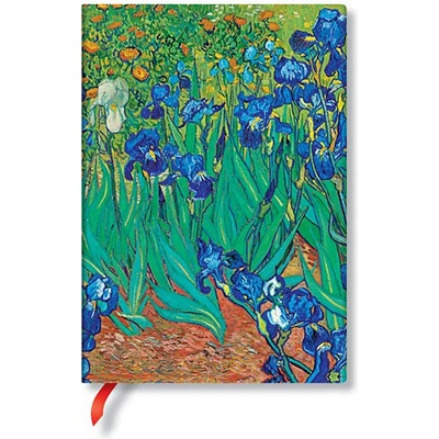 Paperblanks Тефтер Paperblanks Van Goghs Irises - 13 х 18 cm, 72 листа (PB8204-0)