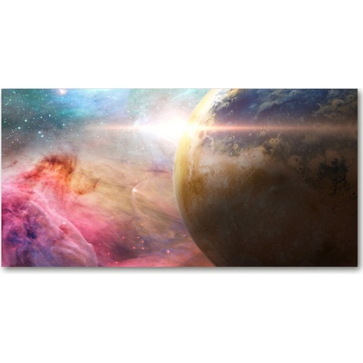 Fotoobraz na skle tropická pláž 100x50 cm