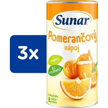 Sunar rozpustný nápoj pomerančový 3 x 200 g