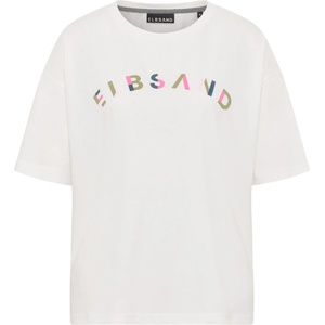 ELBSAND Дамска тениска ELBSAND Women's Moana T-shirt - Cloud White / Mulitcolor (916-6652-0113)